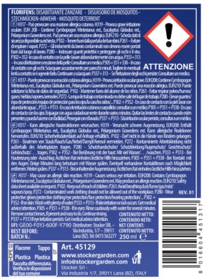 Insecticida Natural Moscas y Mosquitos Florifens 250 ml